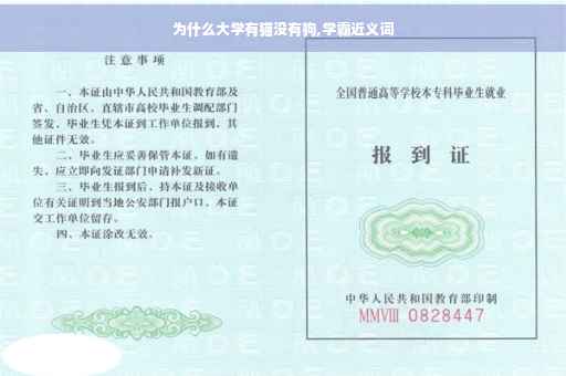 为什么大学有猫没有狗,学霸近义词