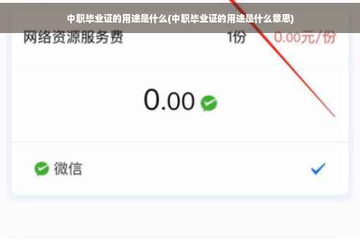 中职毕业证的用途是什么(中职毕业证的用途是什么意思)
