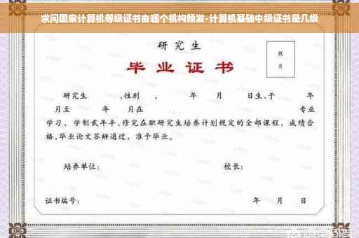 求问国家计算机等级证书由哪个机构颁发-计算机基础中级证书是几级