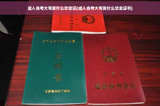 成人自考大专发什么毕业证(成人自考大专发什么毕业证书)
