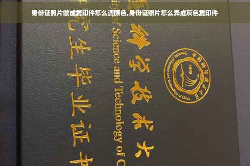 身份证照片做成复印件怎么调颜色,身份证照片怎么弄成灰色复印件