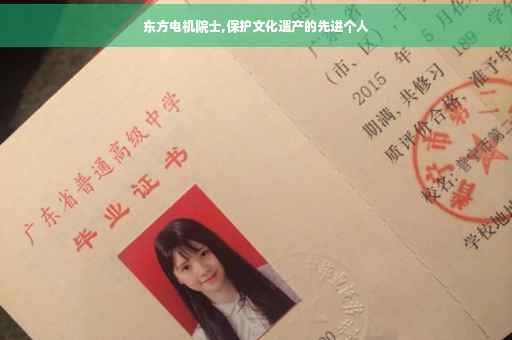 东方电机院士,保护文化遗产的先进个人