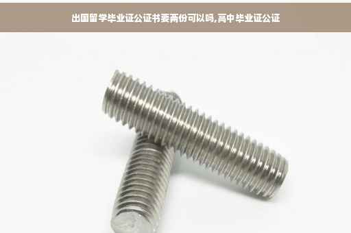 出国留学毕业证公证书要两份可以吗,高中毕业证公证