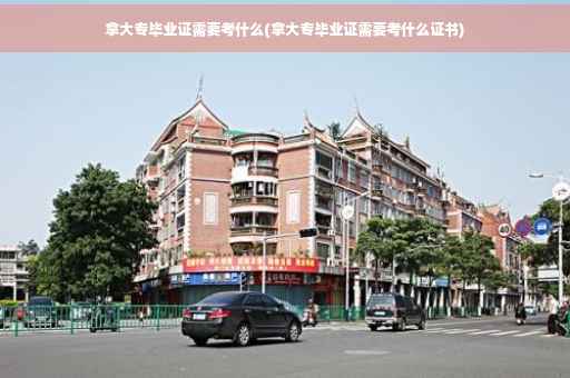 拿大专毕业证需要考什么(拿大专毕业证需要考什么证书)