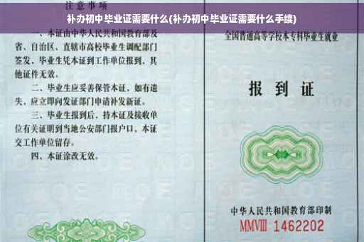 补办初中毕业证需要什么(补办初中毕业证需要什么手续)