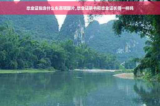 毕业证包含什么东西呢图片,毕业证明书和毕业证长得一样吗
