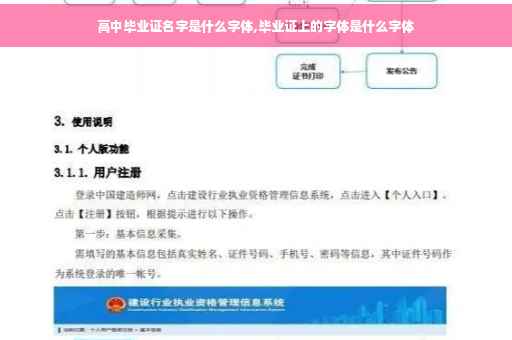 高中毕业证名字是什么字体,毕业证上的字体是什么字体