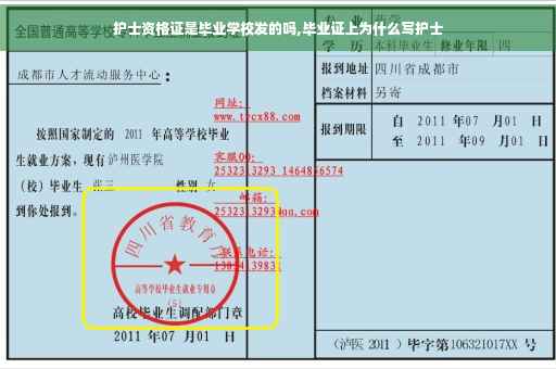护士资格证是毕业学校发的吗,毕业证上为什么写护士