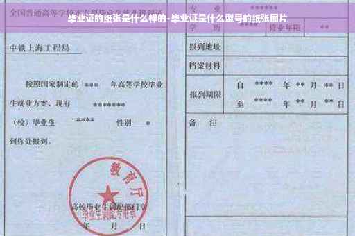 毕业证的纸张是什么样的-毕业证是什么型号的纸张图片