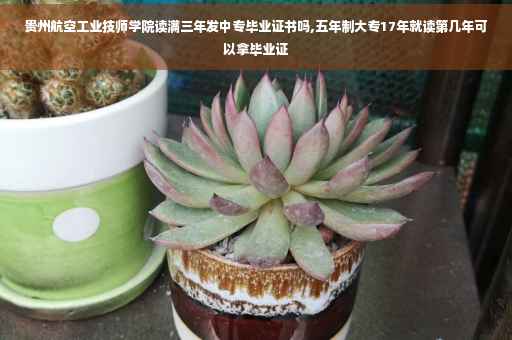 贵州航空工业技师学院读满三年发中专毕业证书吗,五年制大专17年就读第几年可以拿毕业证