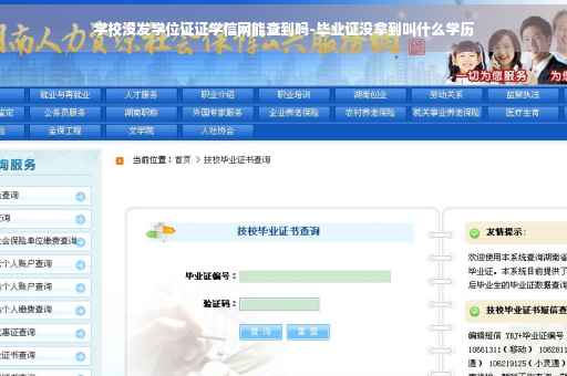 学校没发学位证证学信网能查到吗-毕业证没拿到叫什么学历