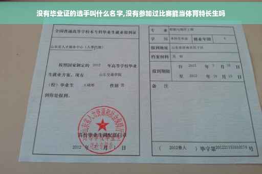 没有毕业证的选手叫什么名字,没有参加过比赛能当体育特长生吗 没有毕业证的选手叫什么名字,没有参加过比赛能当体育特长生吗