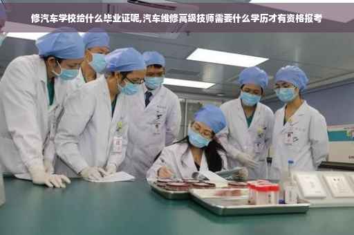 修汽车学校给什么毕业证呢,汽车维修高级技师需要什么学历才有资格报考