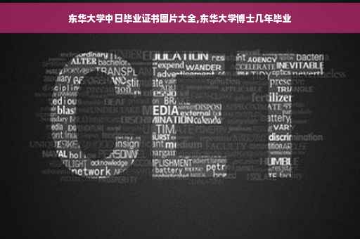东华大学中日毕业证书图片大全,东华大学博士几年毕业