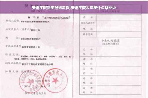 安阳学院新生报到流程,安阳学院大专发什么毕业证
