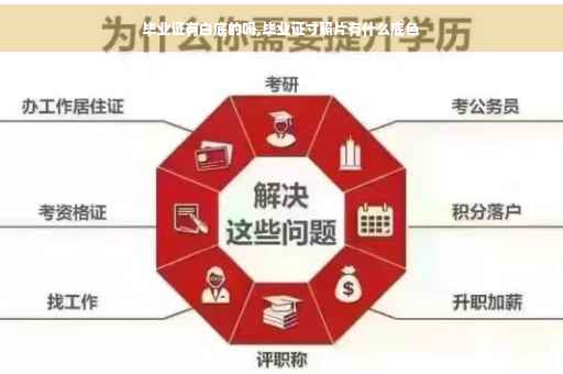 毕业证有白底的吗,毕业证寸照片有什么底色