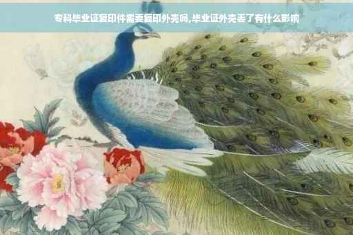 专科毕业证复印件需要复印外壳吗,毕业证外壳丢了有什么影响