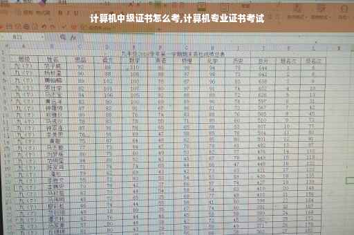 计算机中级证书怎么考,计算机专业证书考试