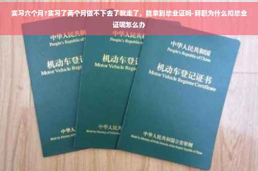 实习六个月?实习了两个月做不下去了就走了，能拿到毕业证吗-辞职为什么扣毕业证呢怎么办