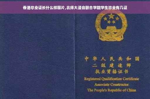 香港毕业证长什么样图片,北师大浸会联合学院学生毕业有几证