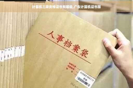 计算机三级资格证书有哪些,广东计算机证书图