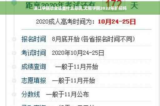 滨江学院毕业证盖什么章啊,无锡学院2022年扩招吗