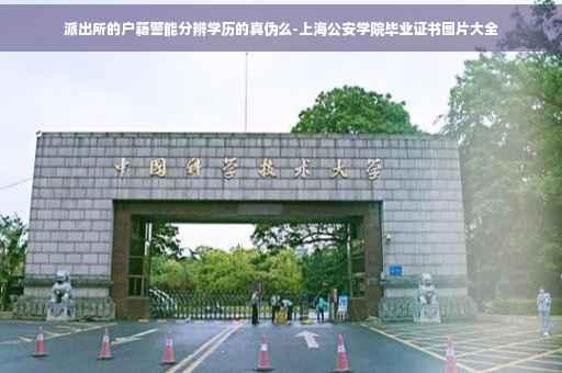 派出所的户籍警能分辨学历的真伪么-上海公安学院毕业证书图片大全