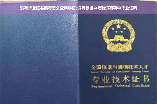 没有毕业证书编号怎么查询学历,没有参加中考就没有初中毕业证吗