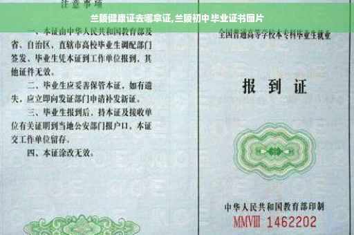 兰陵健康证去哪拿证,兰陵初中毕业证书图片