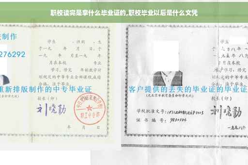 职校读完是拿什么毕业证的,职校毕业以后是什么文凭