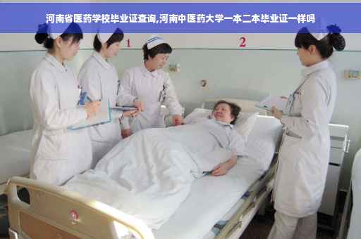河南省医药学校毕业证查询,河南中医药大学一本二本毕业证一样吗