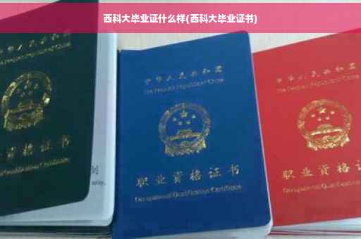 西科大毕业证什么样(西科大毕业证书)