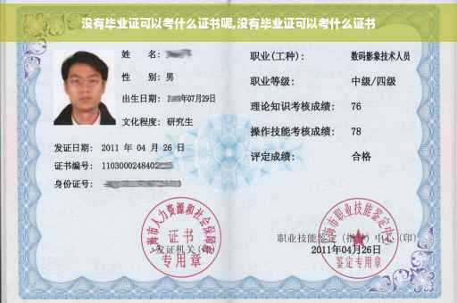 没有毕业证可以考什么证书呢,没有毕业证可以考什么证书
