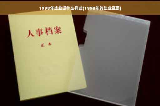 1998年毕业证什么样式(1998年的毕业证图)