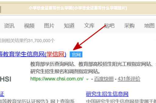 小学毕业证要写什么字呢(小学毕业证要写什么字呢图片)
