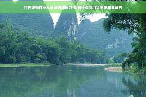 特种设备作业人员证去那里办-都有什么部门负责发毕业证书