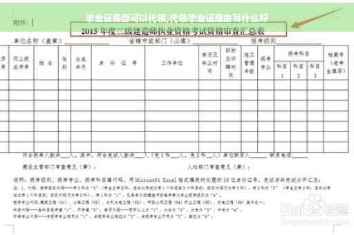 毕业证是否可以代领,代领毕业证理由写什么好