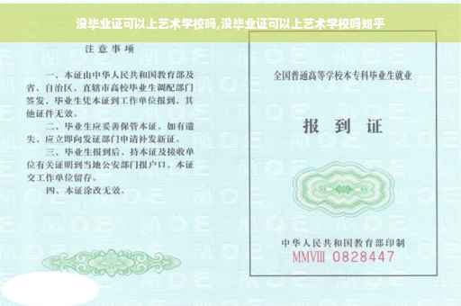 没毕业证可以上艺术学校吗,没毕业证可以上艺术学校吗知乎