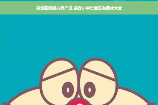 嘉定区到哪办房产证,嘉定小学毕业证书图片大全