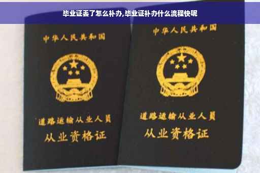 毕业证丢了怎么补办,毕业证补办什么流程快呢