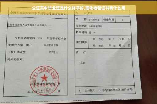 公证高中毕业证是什么样子的,理化检验证书有什么用