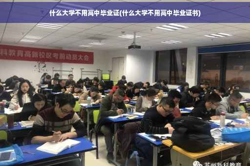 什么大学不用高中毕业证(什么大学不用高中毕业证书)