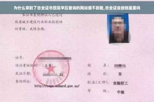 为什么拿到了毕业证书但是学历查询的网站查不到我,毕业证会放档案里吗