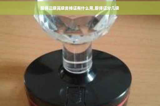 厨师三级高级资格证有什么用,厨师证分几级
