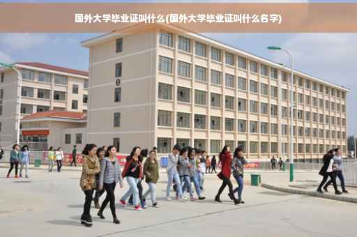 国外大学毕业证叫什么(国外大学毕业证叫什么名字)