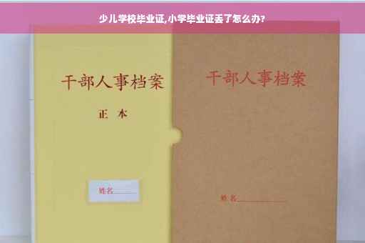少儿学校毕业证,小学毕业证丢了怎么办?