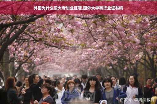 外国为什么没大专毕业证呢,国外大学有毕业证书吗