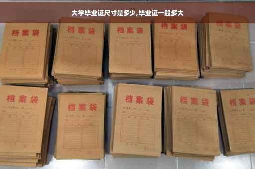 大学毕业证尺寸是多少,毕业证一般多大