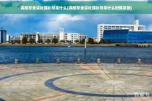 高校毕业证社保补贴是什么(高校毕业证社保补贴是什么时候发放)