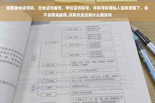 如果身份证号码，毕业证书编号，学位证书标号，手机号码等私人信息泄露了，会不会惹来麻烦,没有毕业证有什么损失吗